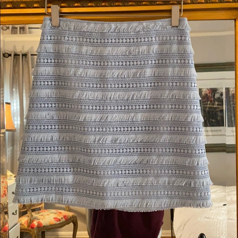 J crew fringe skirt